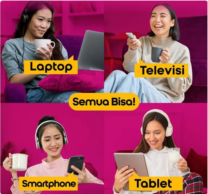 Laptop, Televisi, Smartphone, Tablet - Semua Bisa dengan Indosat HiFi